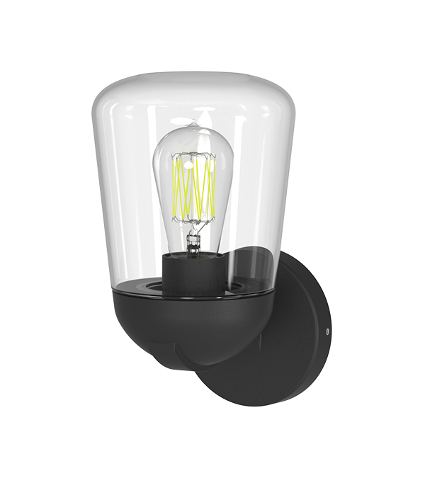 Wandlamp met glazen deksel en platte bovenkant HR60112 Wandlamp met glazen deksel en platte bovenkant HR60112