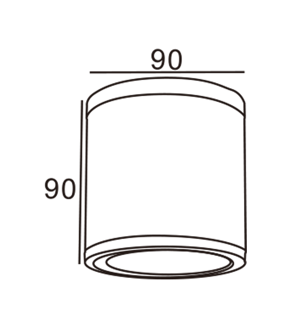 90 Open gemonteerde buiswandlamp HR10201 90 Open gemonteerde buiswandlamp HR10201