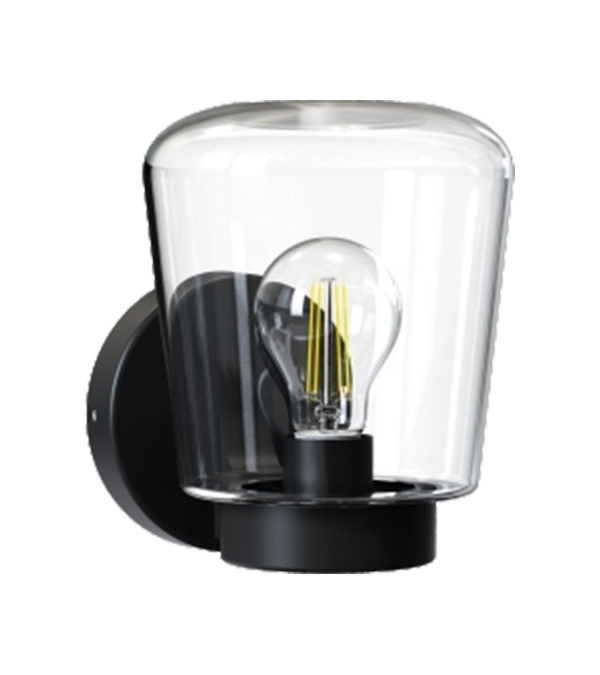 Glazen kunststof wandlamp met platte bovenkant HR60772 Glazen kunststof wandlamp met platte bovenkant HR60772
