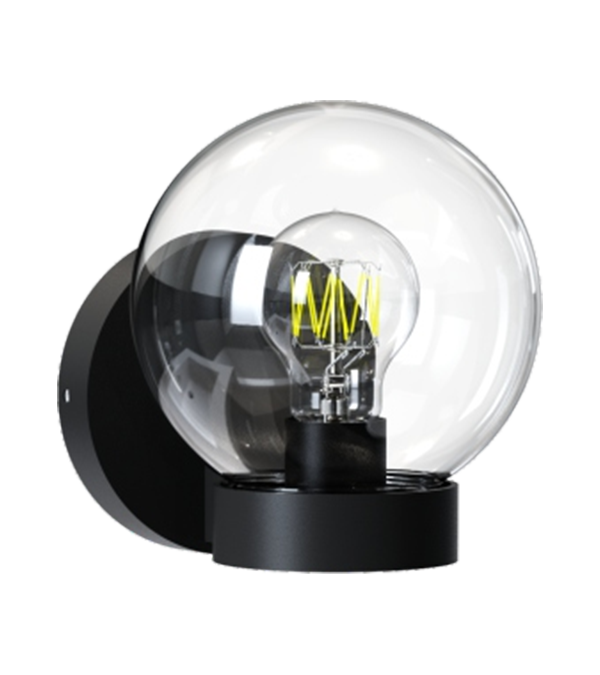 Ronde glazen kunststof wandlamp HR60771 Ronde glazen kunststof wandlamp HR60771