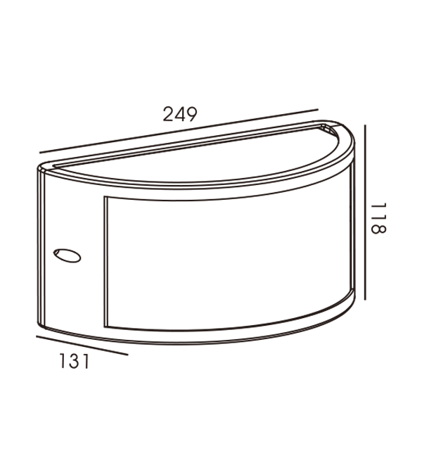 Type D Wandlamp 2 HR60532 Type D Wandlamp 2 HR60532