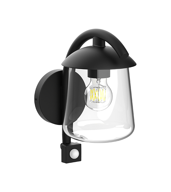 Parrot Bend glazen inductiewandlamp met platte bovenkant HR60673S Parrot Bend glazen inductiewandlamp met platte bovenkant HR60673S