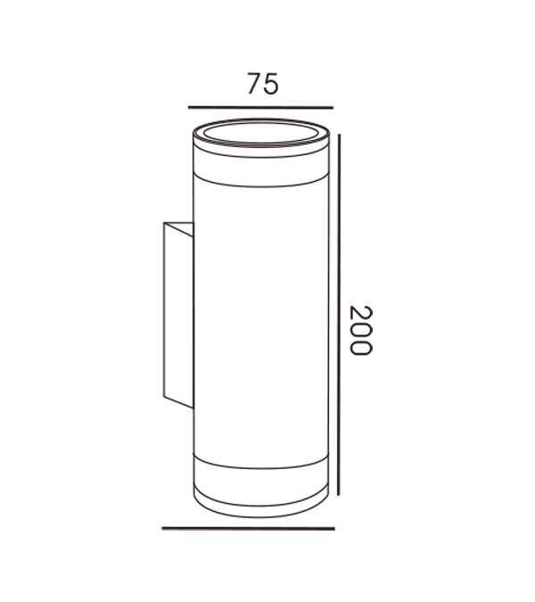 75 Pipe dubbeldeks dubbele kop PAMM Cover wandlamp HR60278 75 Pipe dubbeldeks dubbele kop PAMM Cover wandlamp HR60278