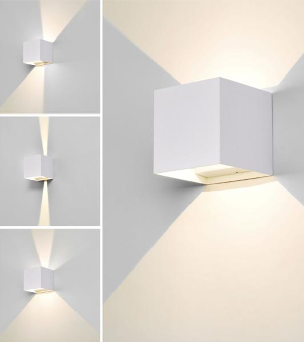 100 vierkante LED bidirectioneel dimbare wandlamp HR60432-LED 100 vierkante LED bidirectioneel dimbare wandlamp HR60432-LED