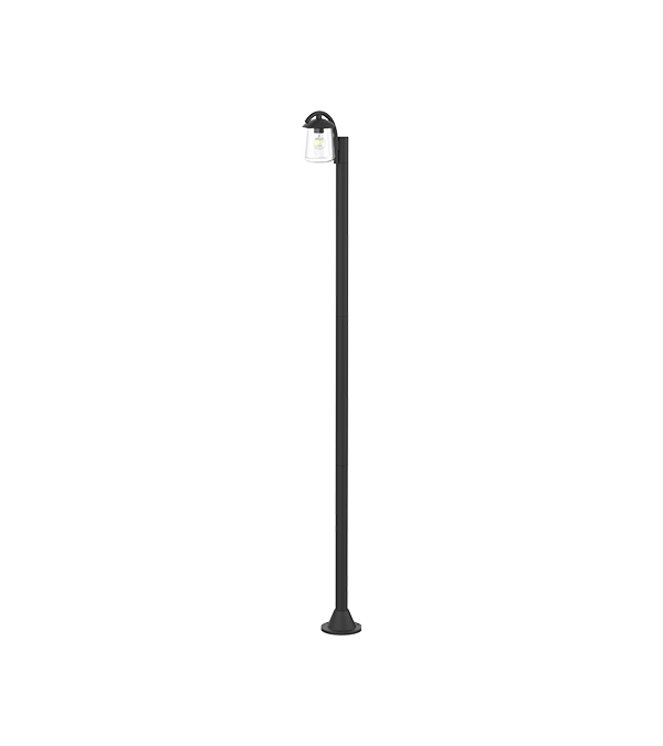 Tuinlamp met enkele kop en platte bovenkant HR60702 Tuinlamp met enkele kop en platte bovenkant HR60702