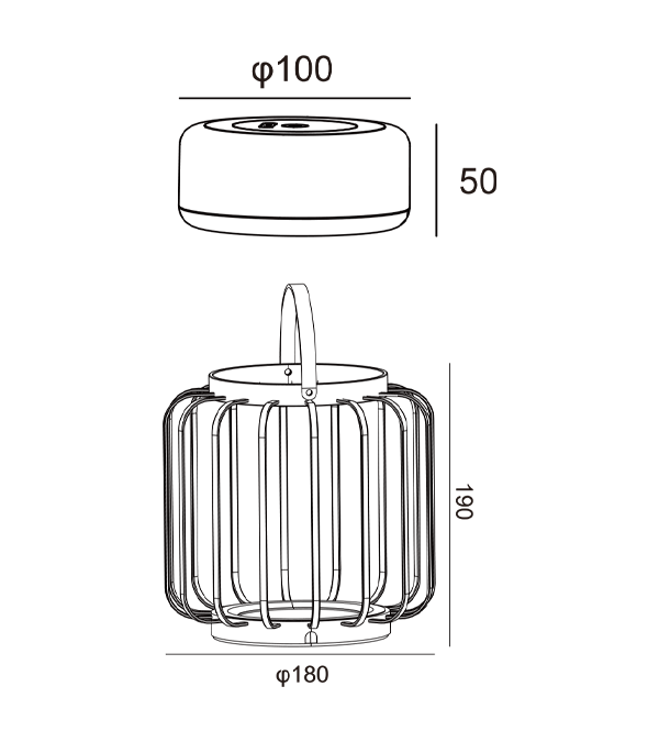 Holle Lantaarn Oplaadlamp HR95016 Holle Lantaarn Oplaadlamp HR95016