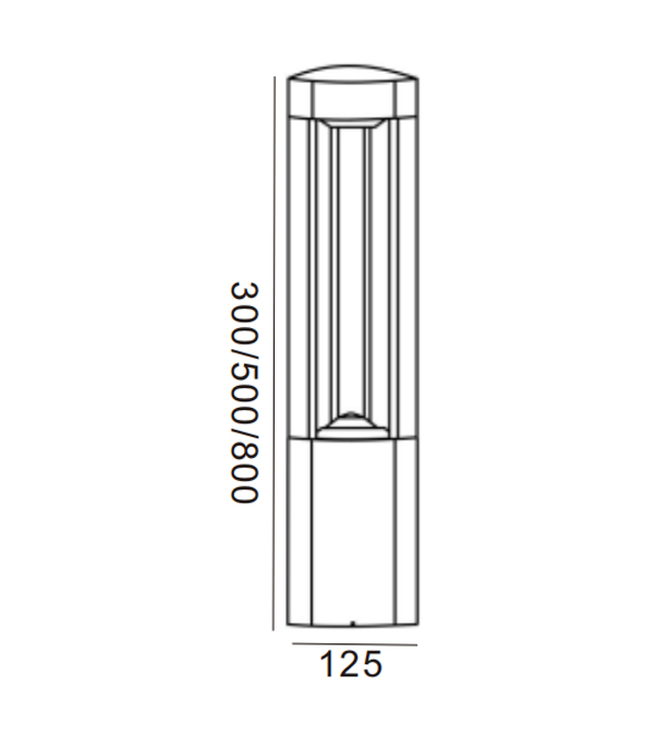 125 driehoekige LED-tuinverlichting HR60031-800-LED 125 driehoekige LED-tuinverlichting HR60031-800-LED