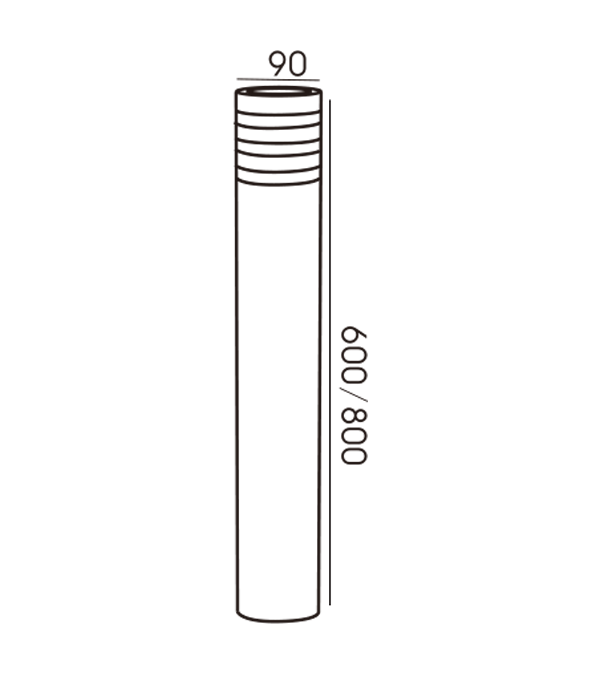 90 Ronde, drielaagse transparante tuinlamp HR60063-600 90 Ronde, drielaagse transparante tuinlamp HR60063-600