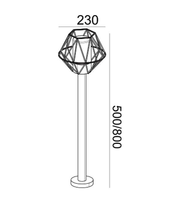 Draadtuinlamp HR60501-800 Draadtuinlamp HR60501-800