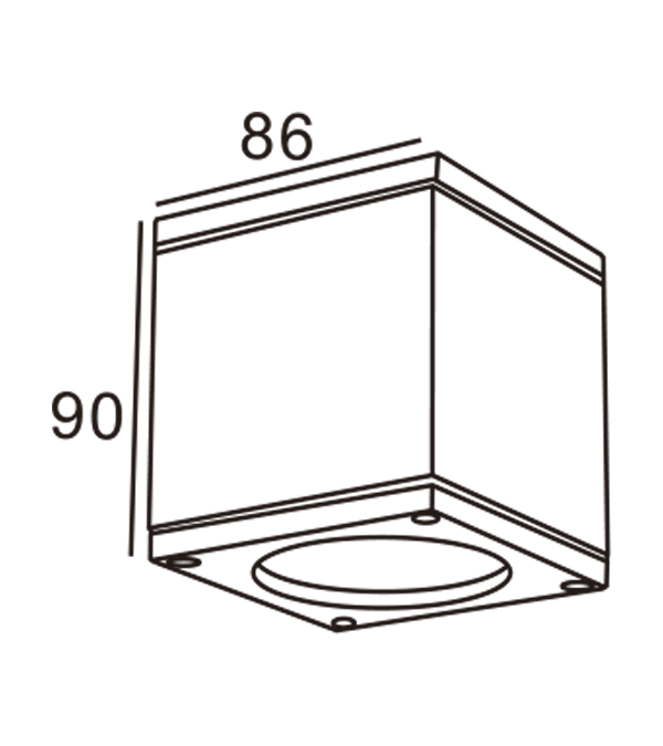 86 GU10 aluminium haakse plafondlamp HR10202 86 GU10 aluminium haakse plafondlamp HR10202