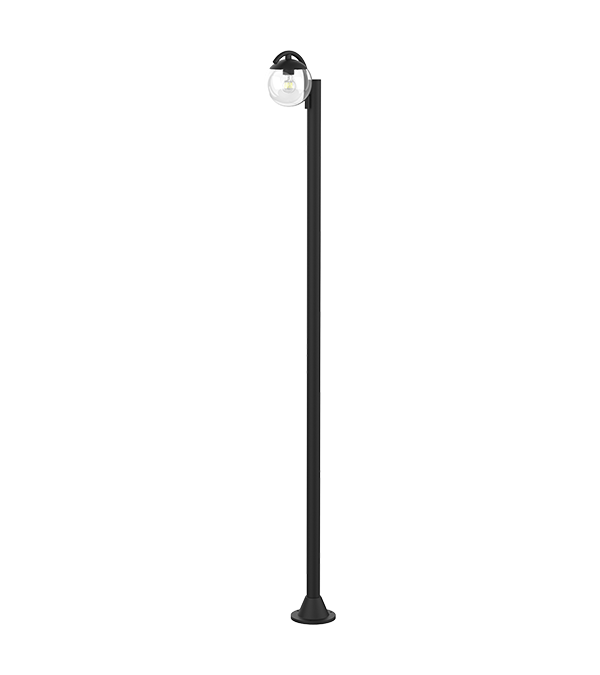 Ronde glazen tuinlamp met enkele kop HR60692 Ronde glazen tuinlamp met enkele kop HR60692