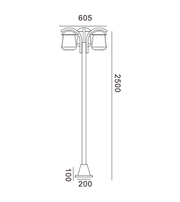 Drie platte tuinlampen HR60704 Drie platte tuinlampen HR60704
