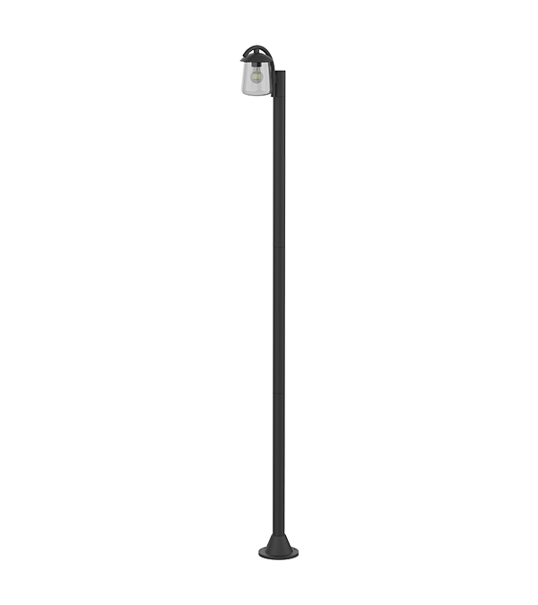 Tuinlamp met enkele kop en platte bovenkant HR60702 Tuinlamp met enkele kop en platte bovenkant HR60702