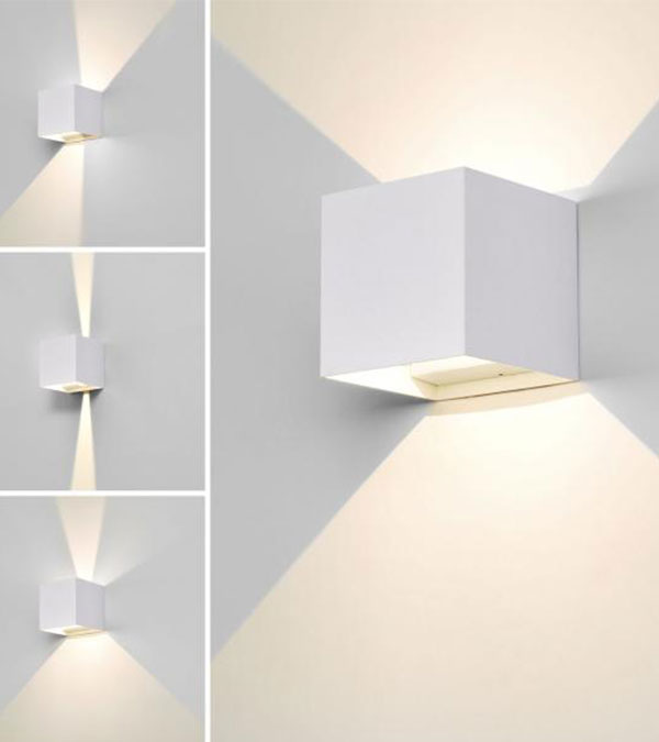 100 vierkante LED bidirectioneel dimbare wandlamp HR60432-LED 100 vierkante LED bidirectioneel dimbare wandlamp HR60432-LED